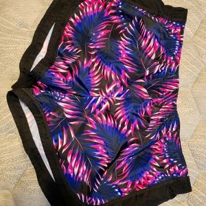 Pink & Blue Athletic Works Workout Shorts - 2X